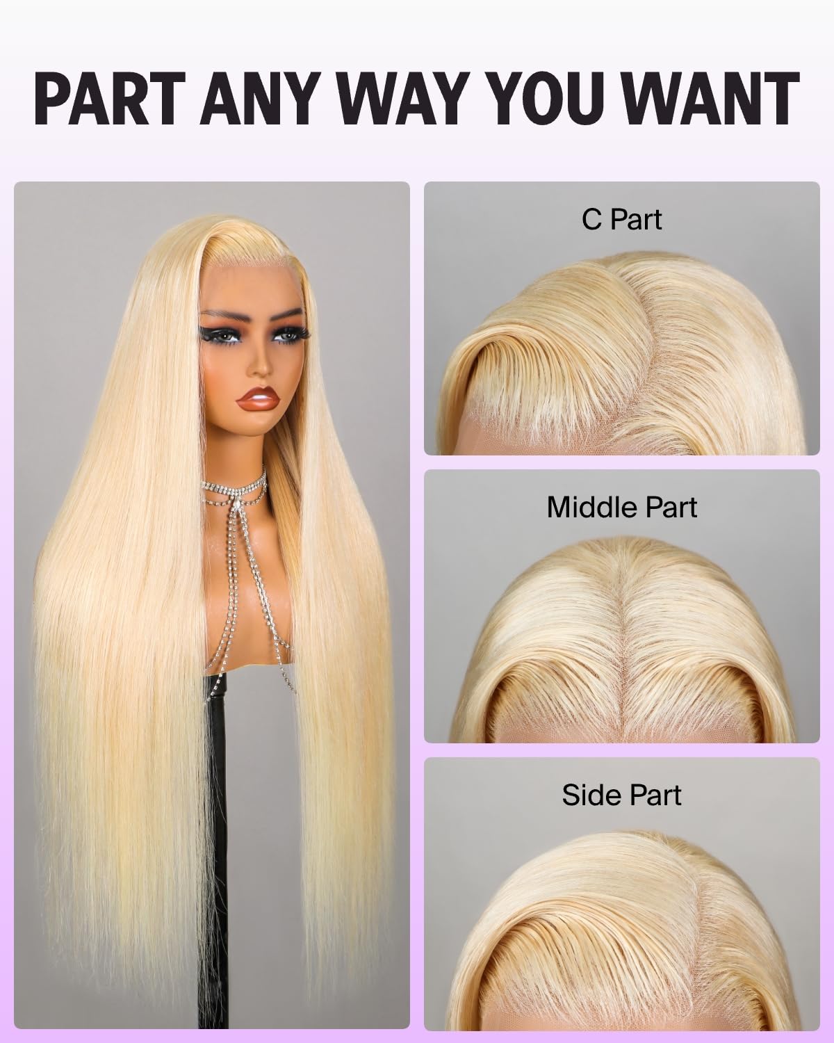 61B Blonde 6x5 Pre-Cut Glueless Wig