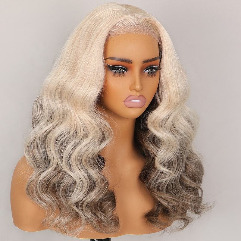 Peekaboo Honey Blonde 5x6 Loose Body Wave Glueless Wig