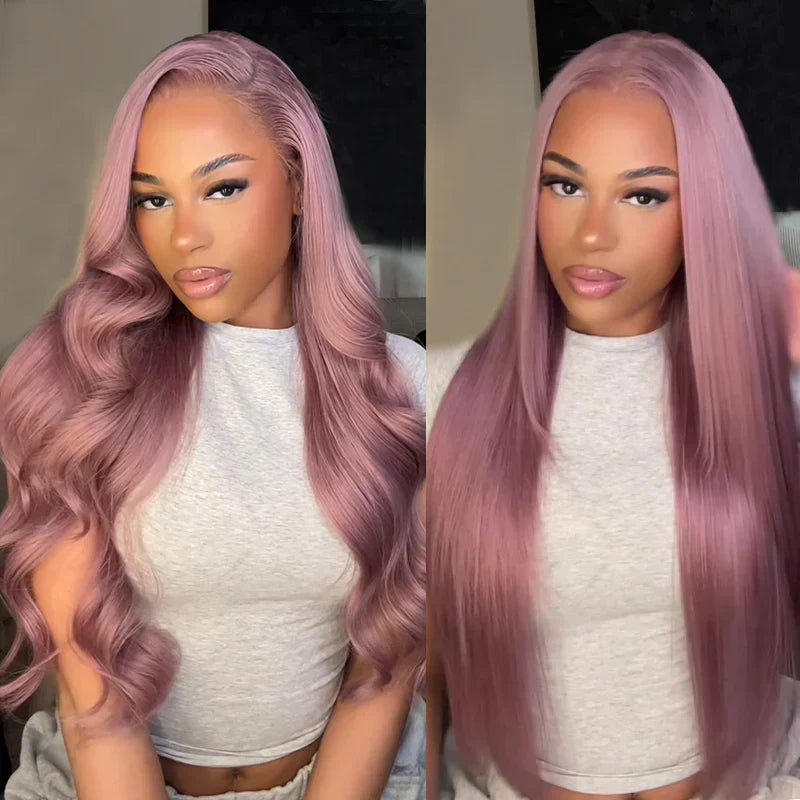 13x6 Pre-Everything Ash Purple Glueless Wig - Silky Straight